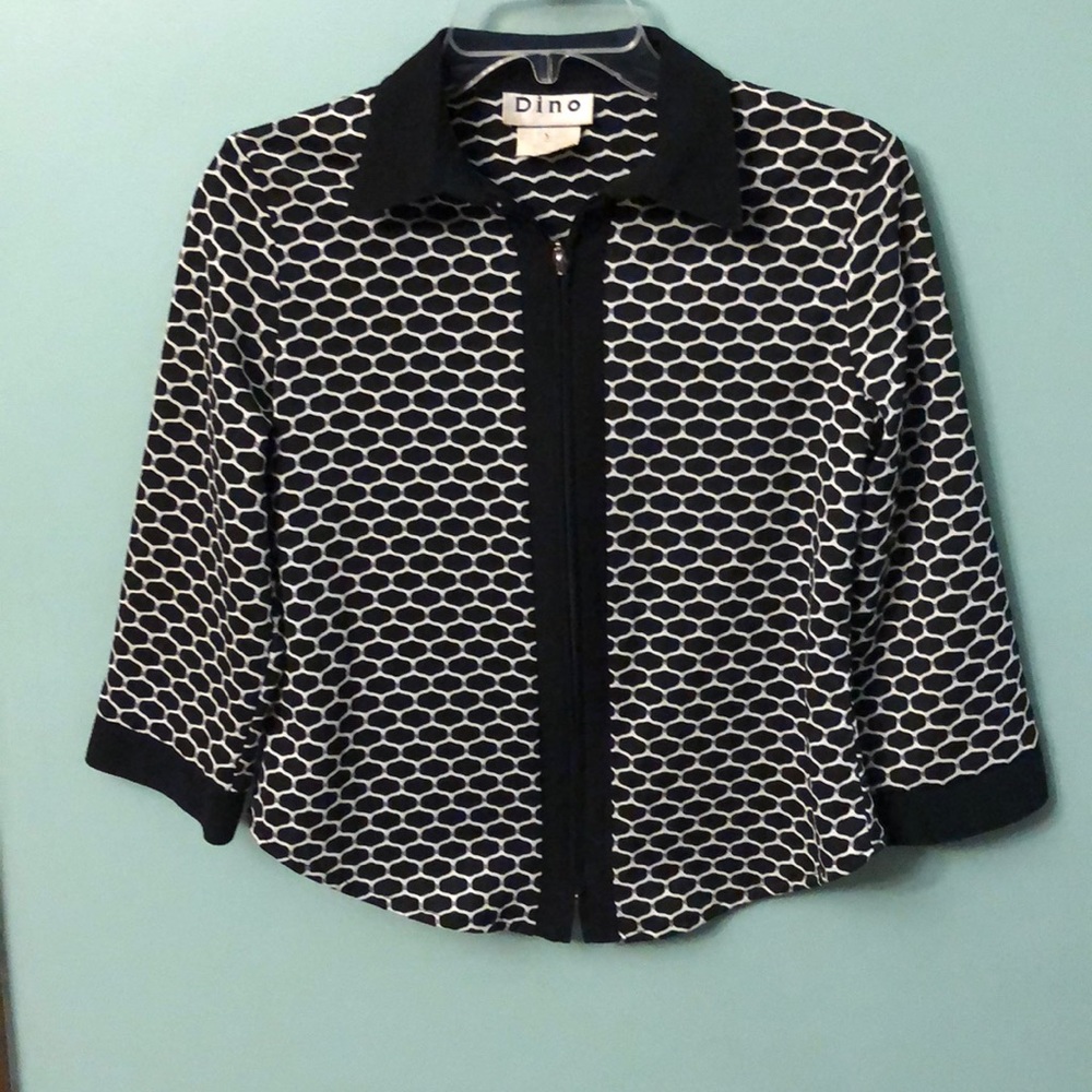 🌺Long Sleeve Zip up Blouse